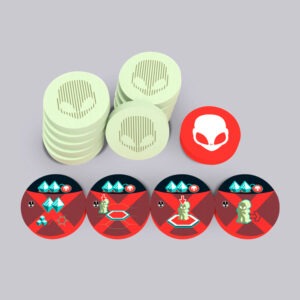 Аксесуари "On Mars: Alien Invasion - Wooden Alien Tokens" купити
