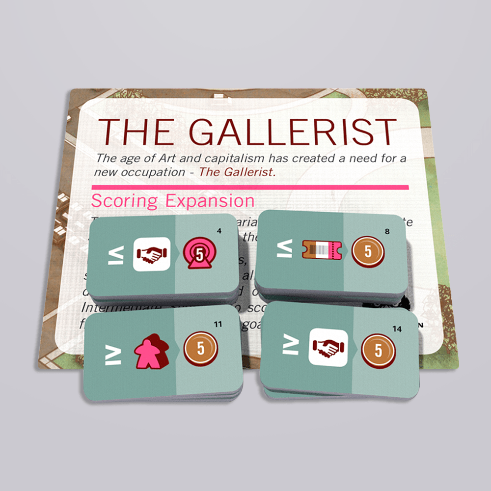 Настільна гра "The Gallerist: Scoring Expansion"