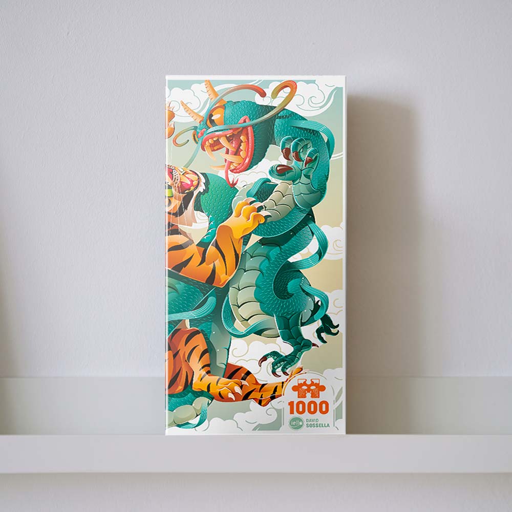 Пазл Iello "Тигр і дракон"