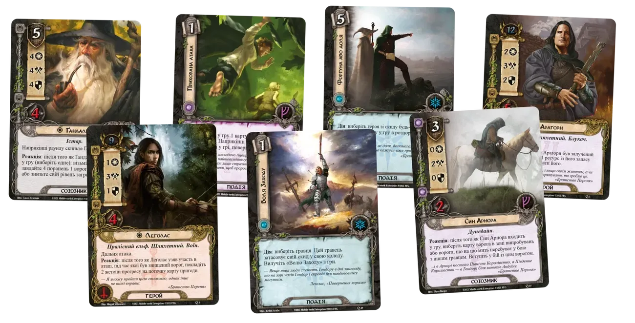 Настільна гра "Володар перснів. Карткова гра" - Зображення 3