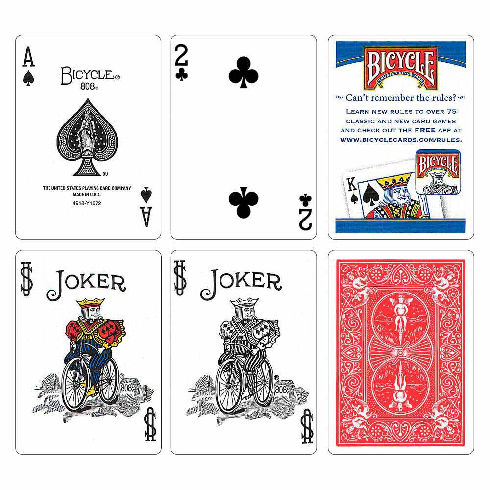 Карти гральні Bicycle Standard Index (red, blue) - Зображення 5
