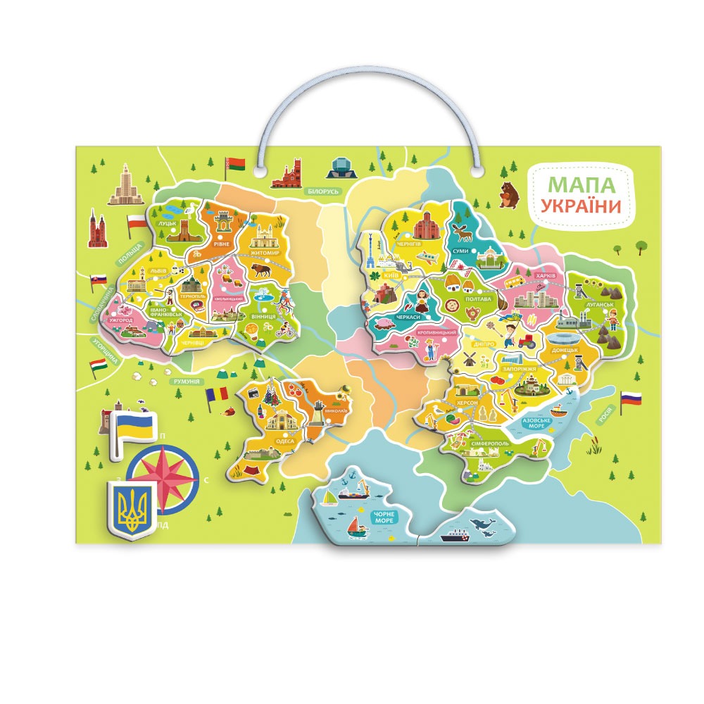 Магнітна гра "Магнітна мапа України" - Зображення 2