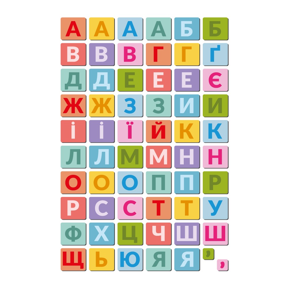 Магнітна гра "Магнітні літери. Великий набір" - Зображення 3