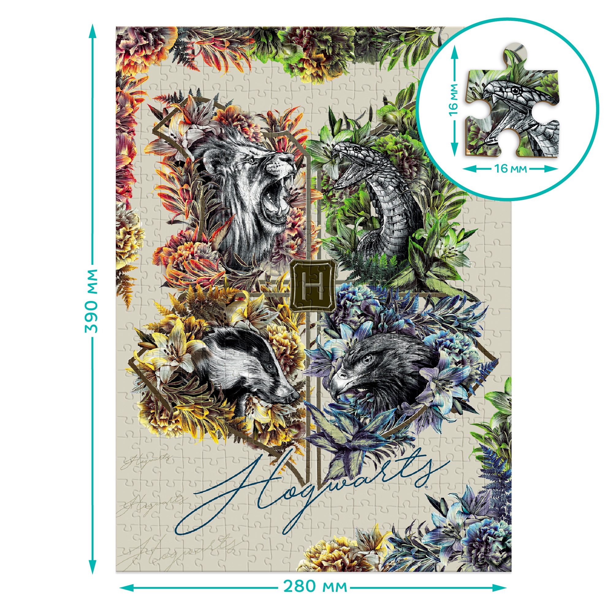 Пазл Dodo "Harry Potter. Факультети Гоґвортса" - Зображення 5