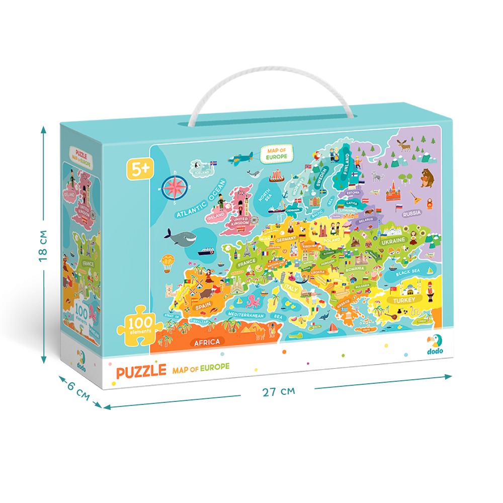 Пазл Dodo "Мапа Європи" (англійська версія) - Зображення 4