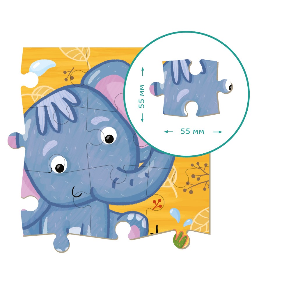 Пазл Dodo "Слоненя" - Зображення 3