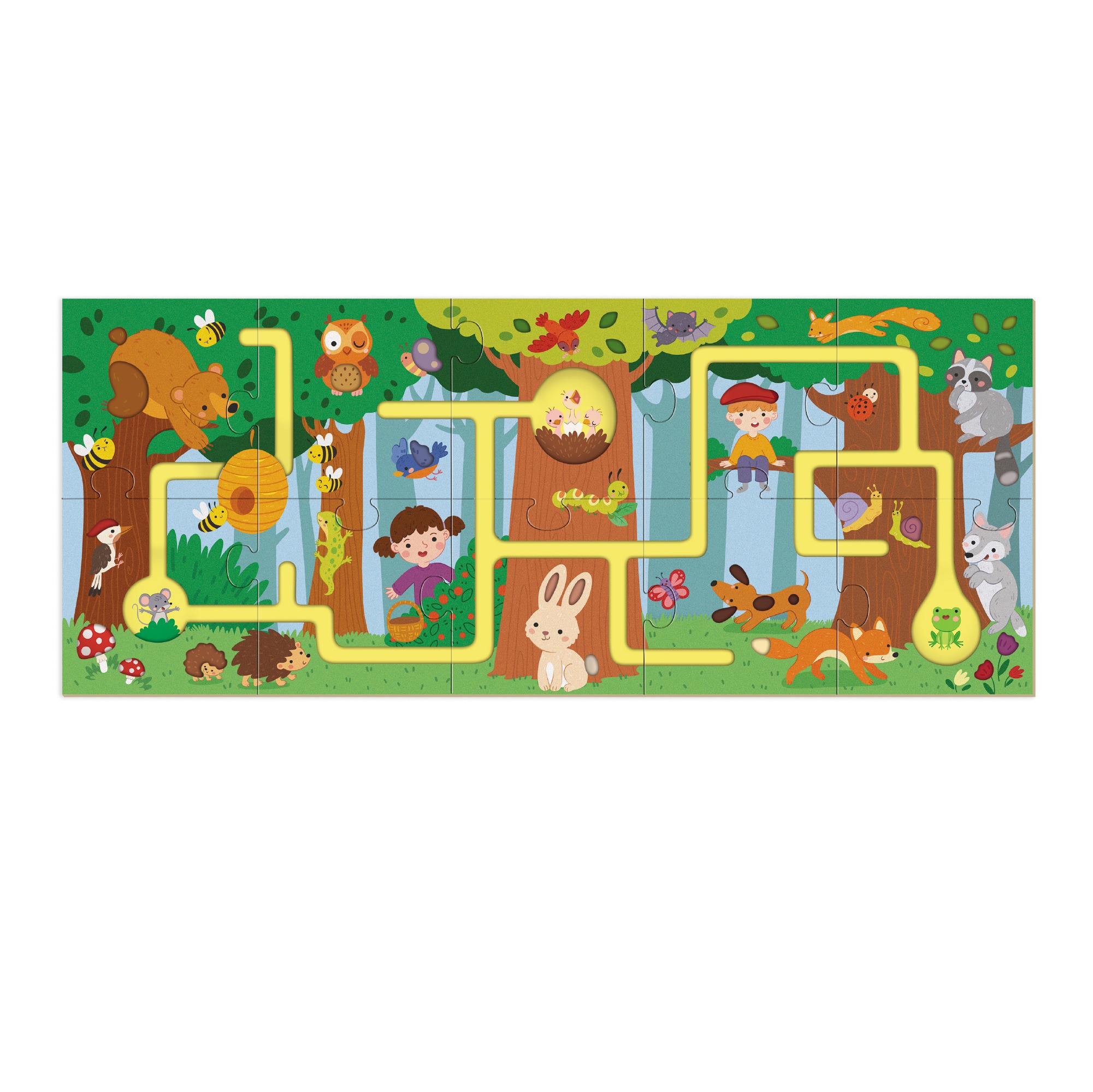 Пазл-лабіринт Dodo "Моя мандрівка лісом" - Зображення 2