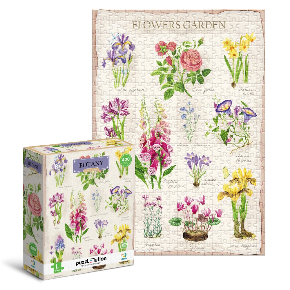 Пазл Dodo "Ботаніка. Квітковий сад" - Зображення 2