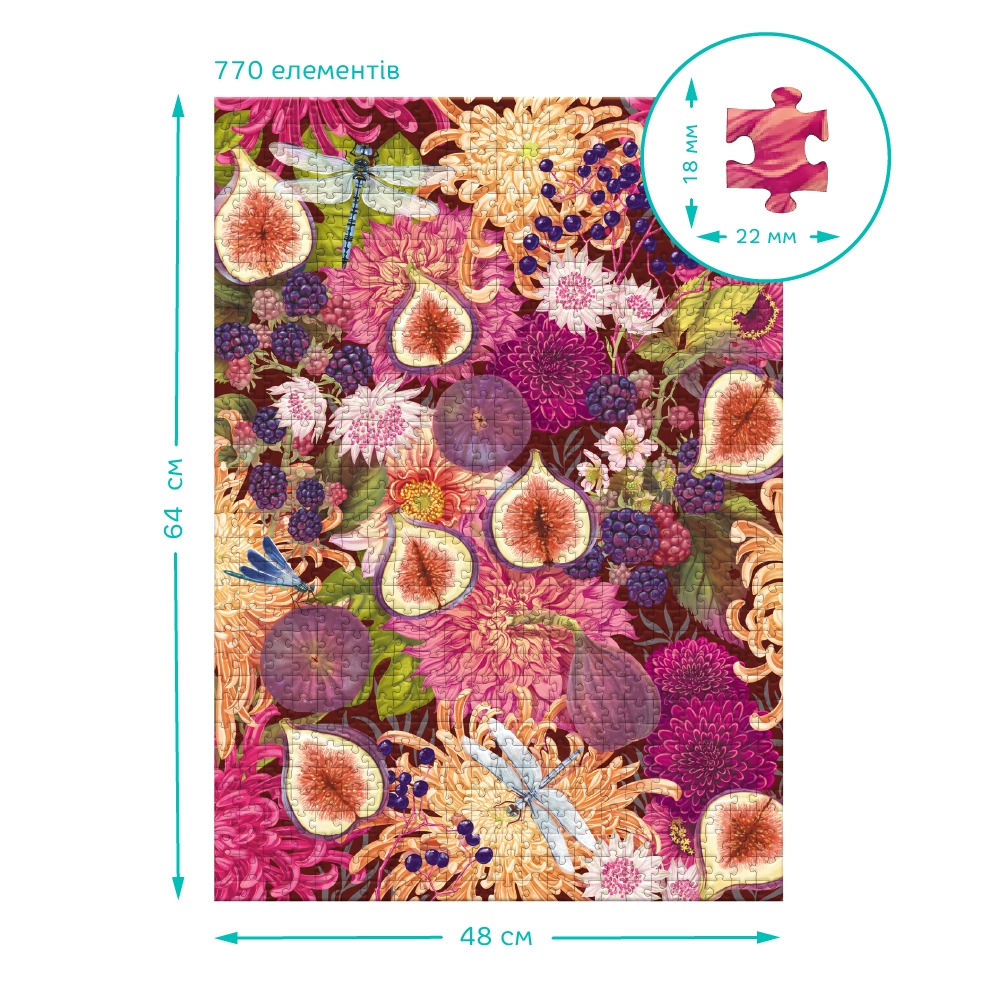 Пазл Dodo "Ботаніка. Інжир та квіти" - Зображення 5