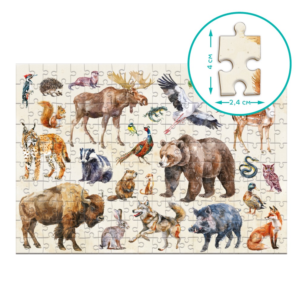Монтессорі пазл Dodo "Лісові тварини" - Зображення 3