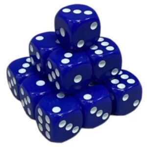 Кубик D6 з точками (синій) купити