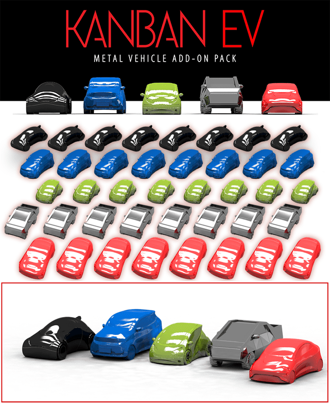 Аксесуари "Kanban EV: Metal Car Set" - Зображення 4
