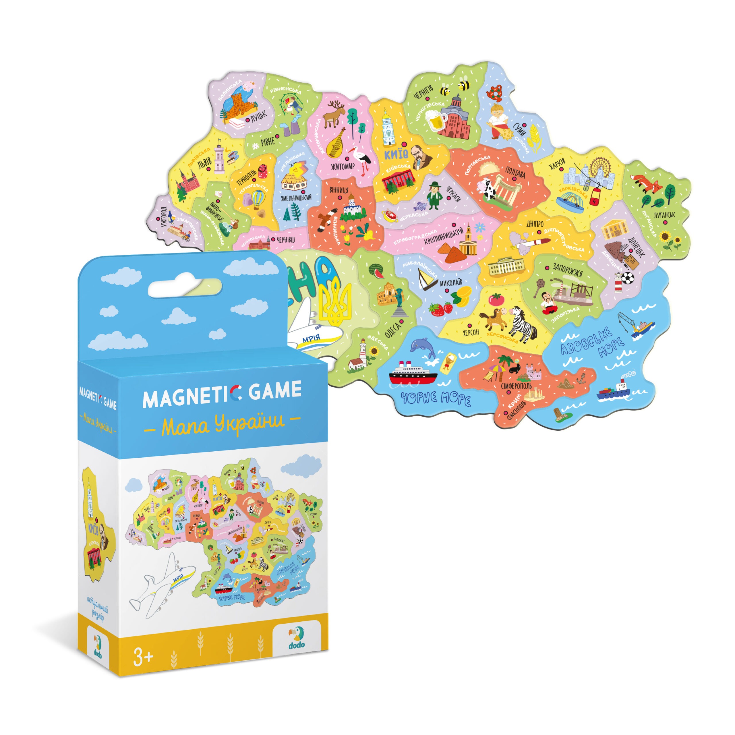Пазл Dodo "Магнітна мапа України" - Зображення 2