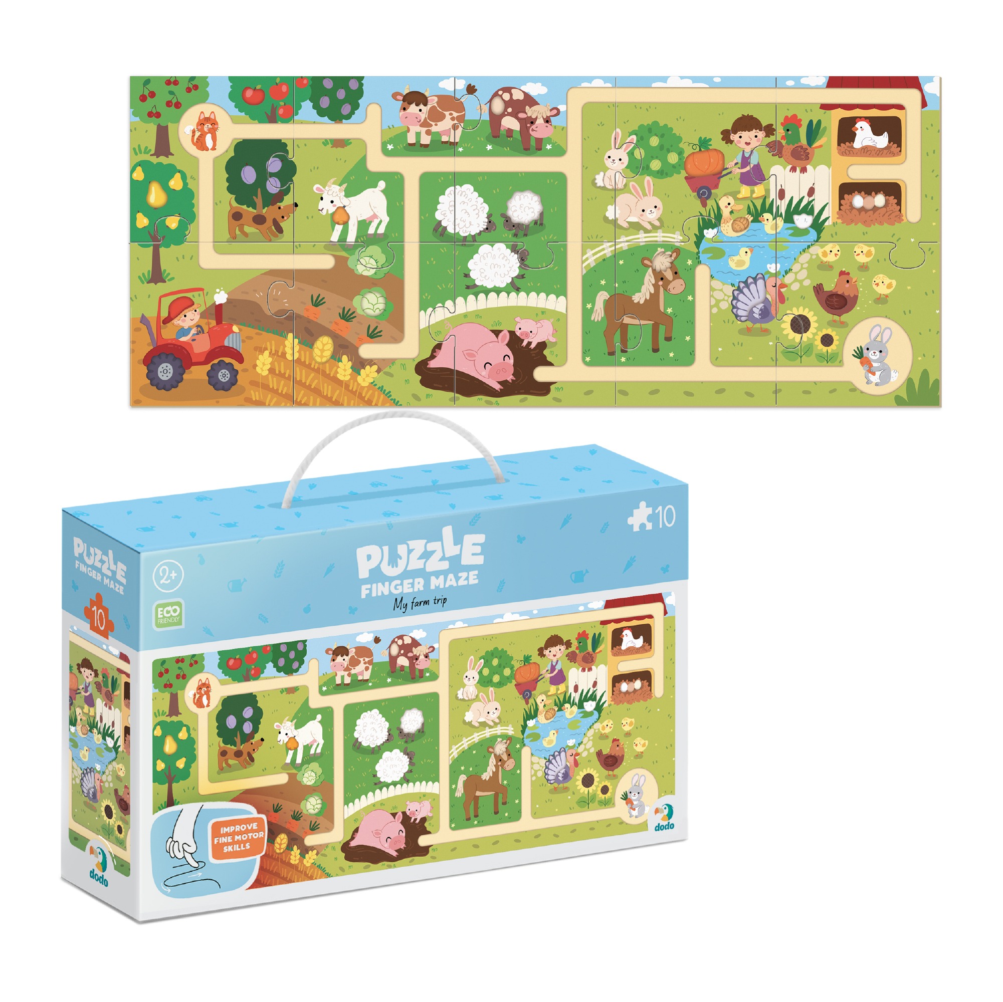 Пазл-лабіринт Dodo "Моя мандрівка фермою" - Зображення 2