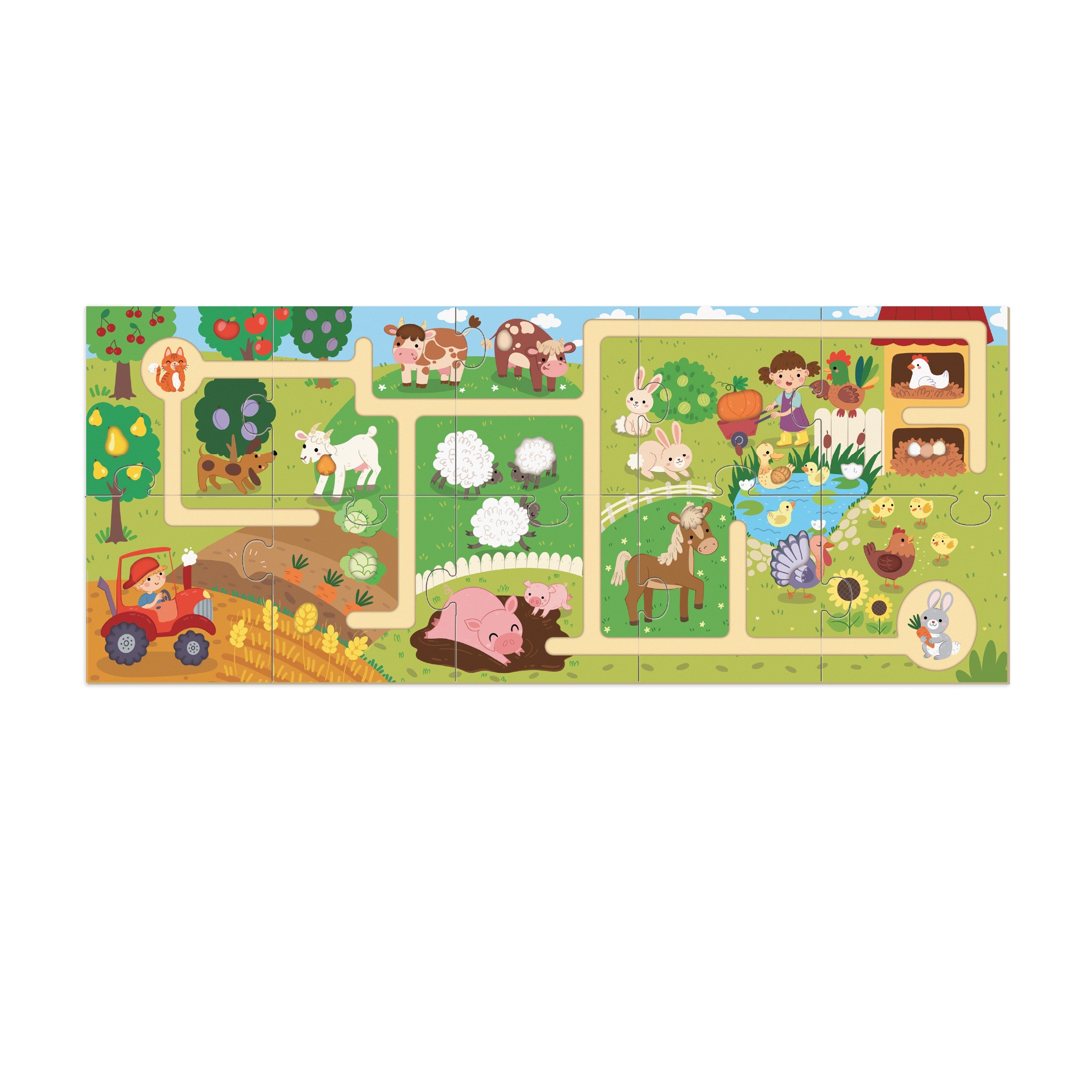 Пазл-лабіринт Dodo "Моя мандрівка фермою" - Зображення 3