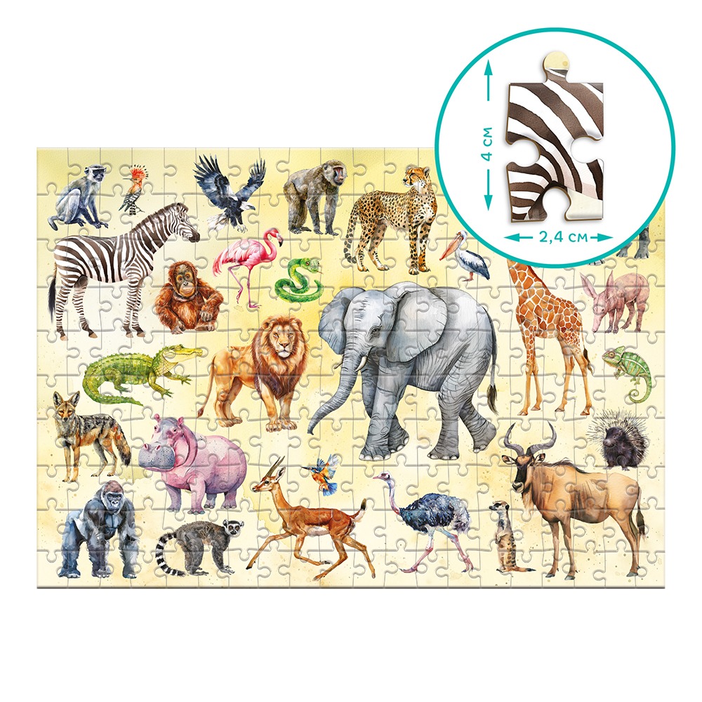 Монтессорі пазл Dodo "Тварини Сафарі" - Зображення 3
