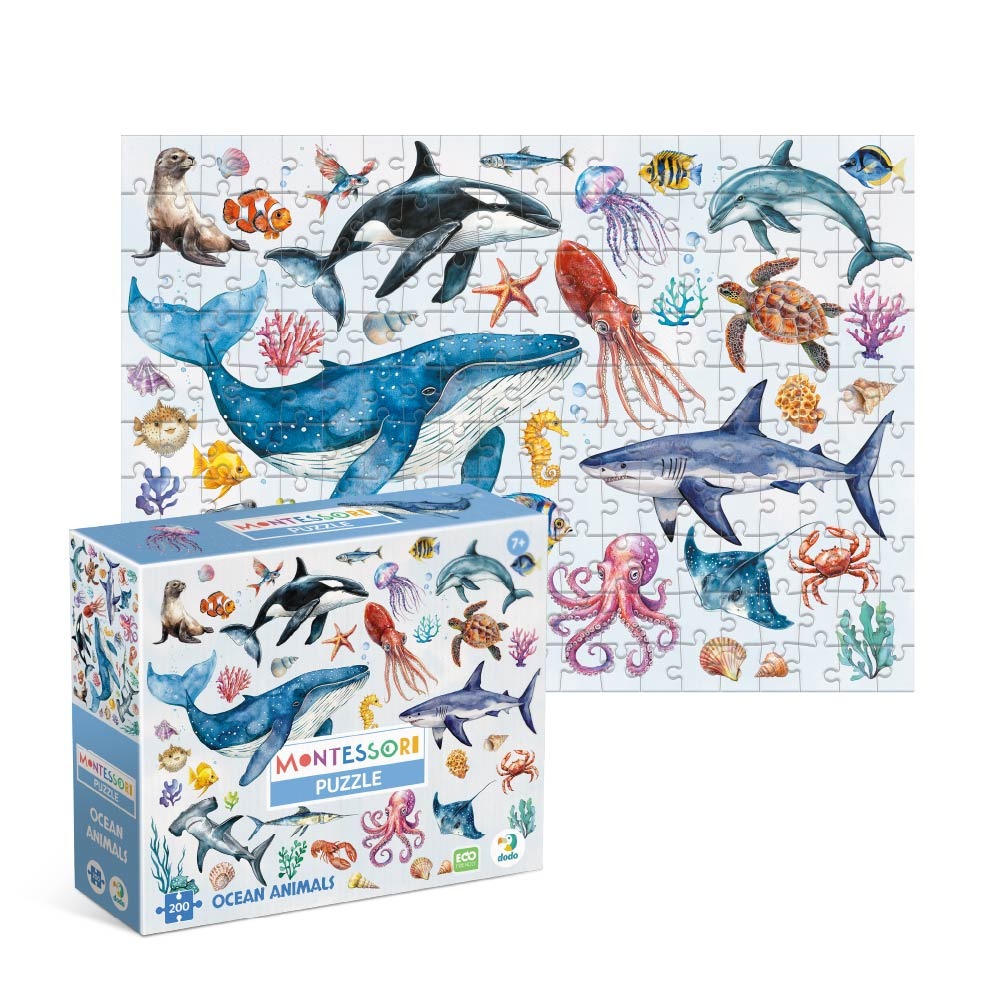 Монтессорі пазл Dodo "Океанічні тварини" - Зображення 2