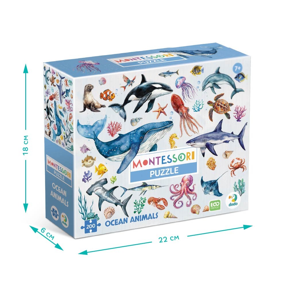 Монтессорі пазл Dodo "Океанічні тварини" - Зображення 4