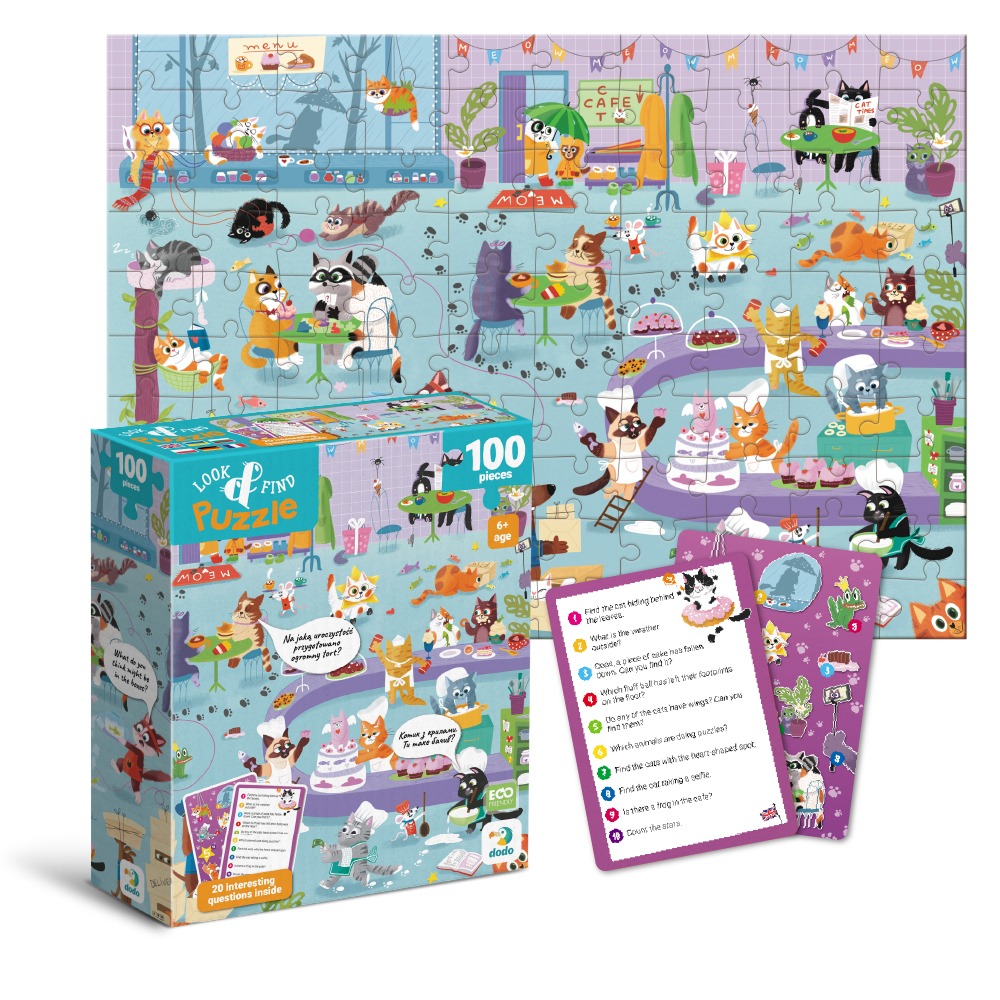 Пазл Dodo "Шукай та знаходь. Котяче кафе" - Зображення 2