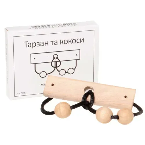 Дерев'яна головоломка "Тарзан та кокоси"