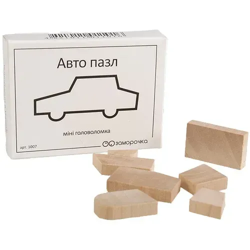 Дерев'яна головоломка "Авто пазл"