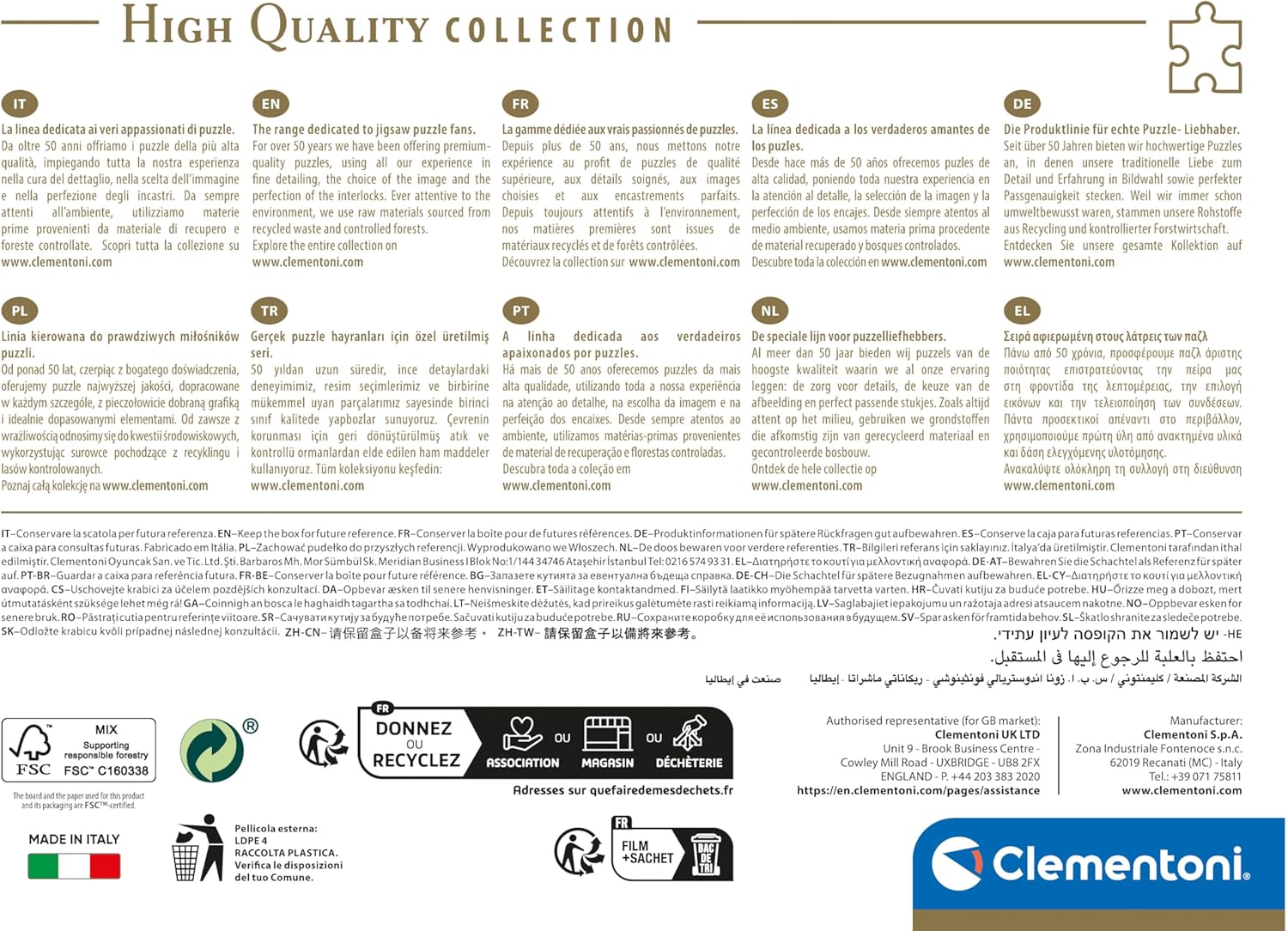 Пазл Clementoni "Style in the City: Мілан" - Зображення 5