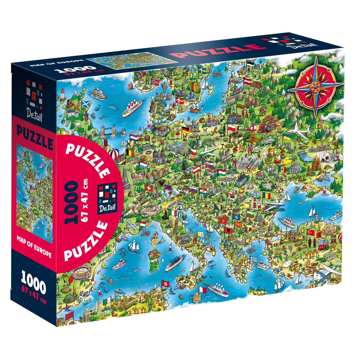 Пазл De.tail "Мапа Європи"