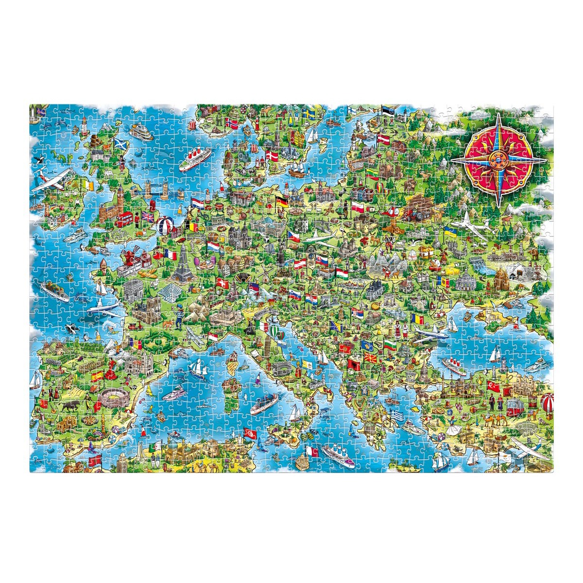 Пазл De.tail "Мапа Європи" - Зображення 2