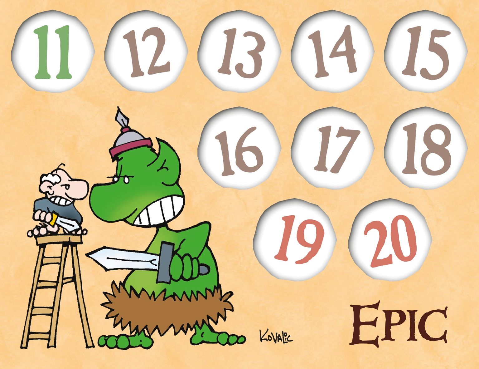 Аксесуар "Манчкін. Набір лічильників рівнів" - Зображення 3