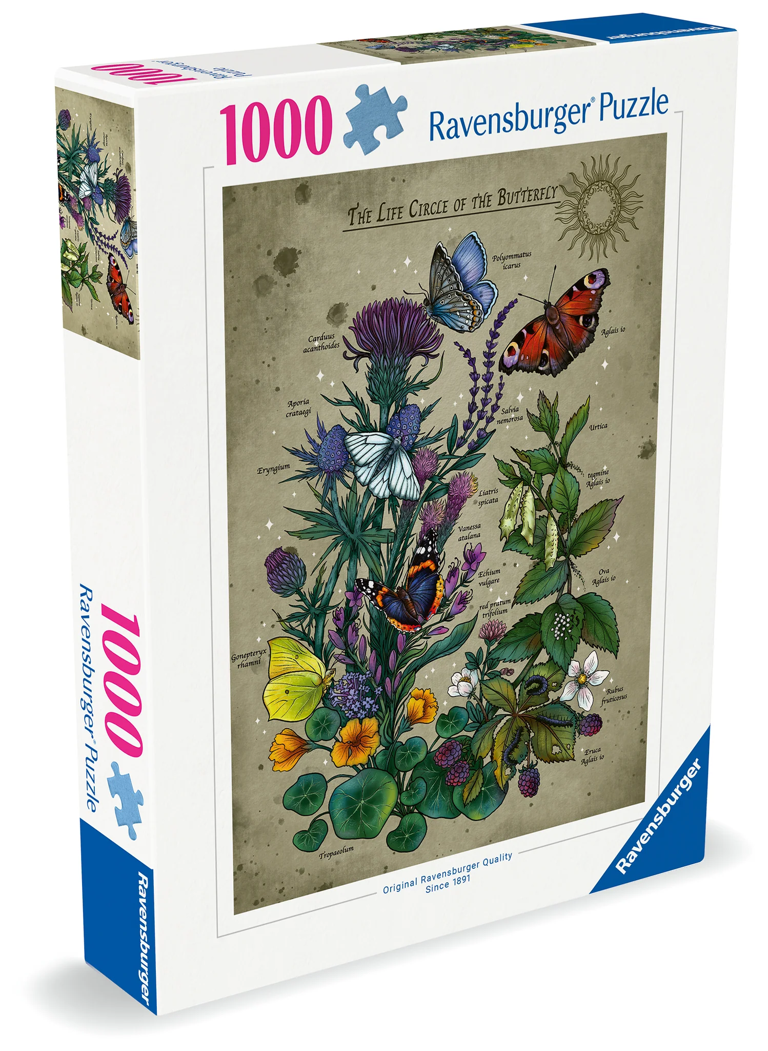 Пазл Ravensburger "Життєве коло метелика" (1000 елементів) - Зображення 2