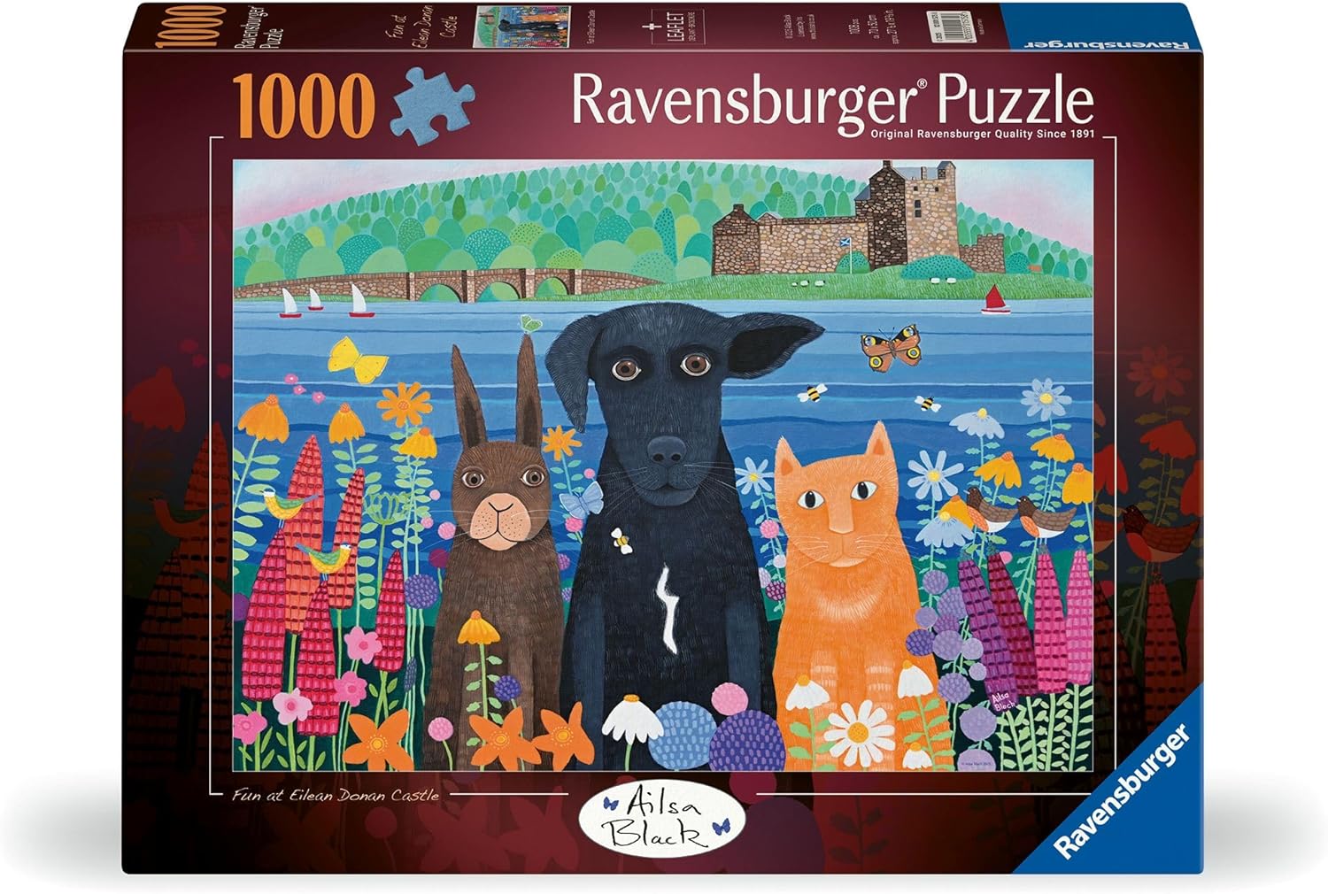 Пазл Ravensburger "Звірята і замок" (1000 елементів) - Зображення 2
