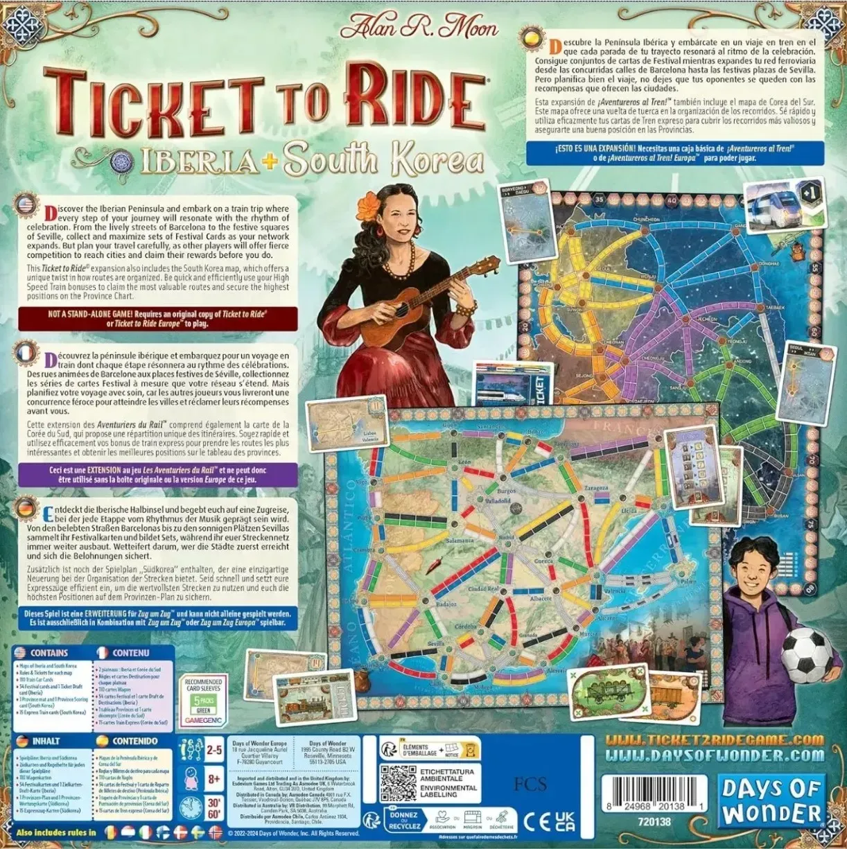 Доповнення "Ticket to Ride Map Collection 8: Iberia & South Korea" - Зображення 5