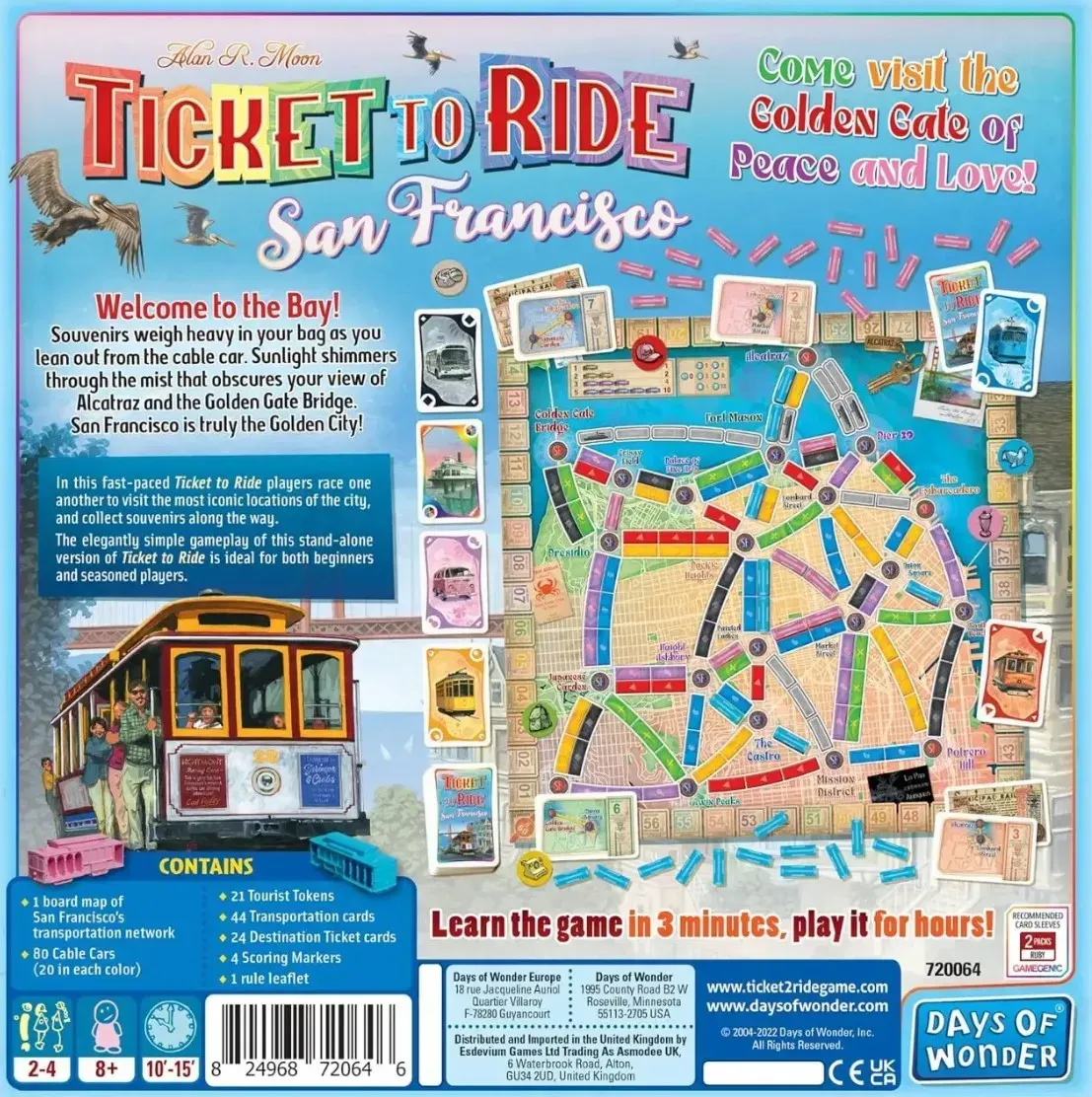 Настільна гра "Ticket to Ride: San Francisco" - Зображення 5