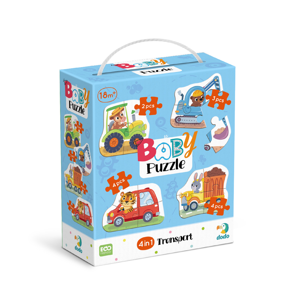 4 в 1 Baby puzzle. Транспорт