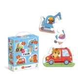 4 в 1 Baby puzzle. Транспорт