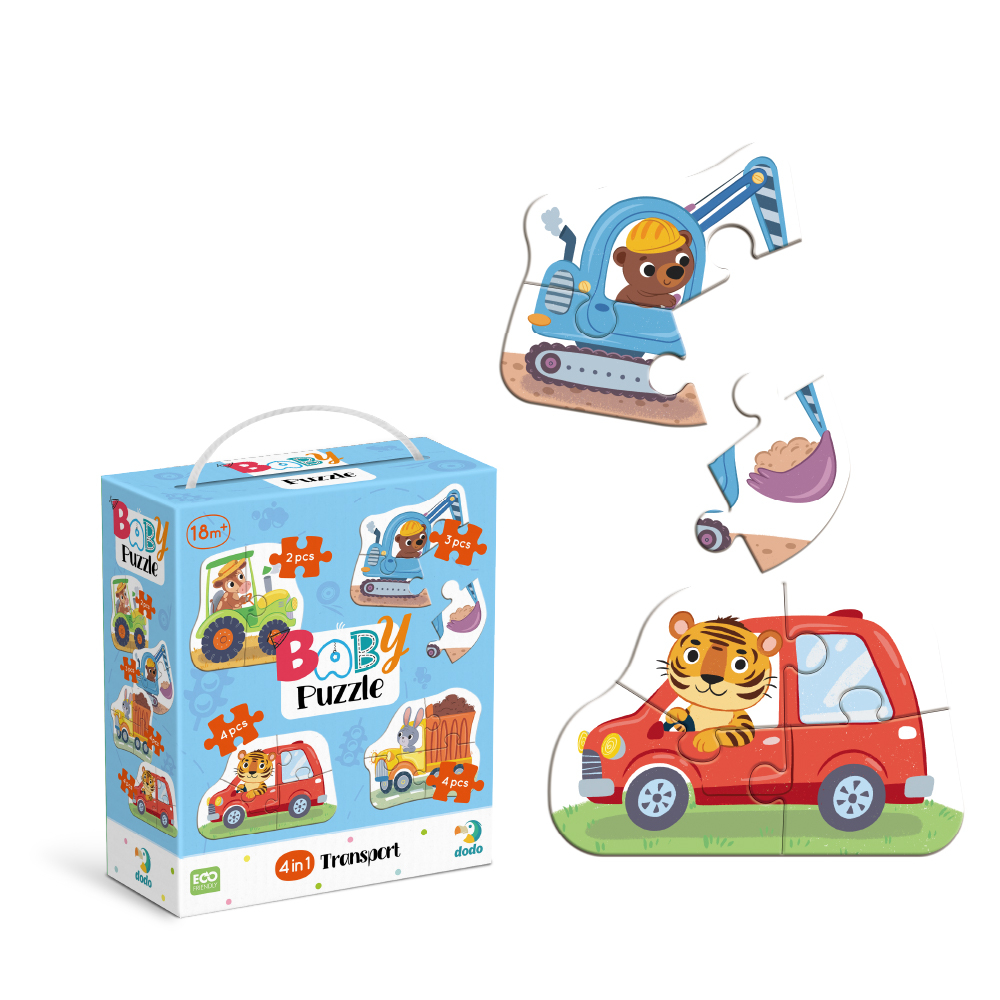 4 в 1 Baby puzzle. Транспорт - Зображення 2