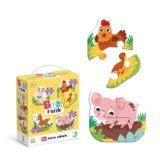 4 в 1 Baby puzzle. Сільські тварини