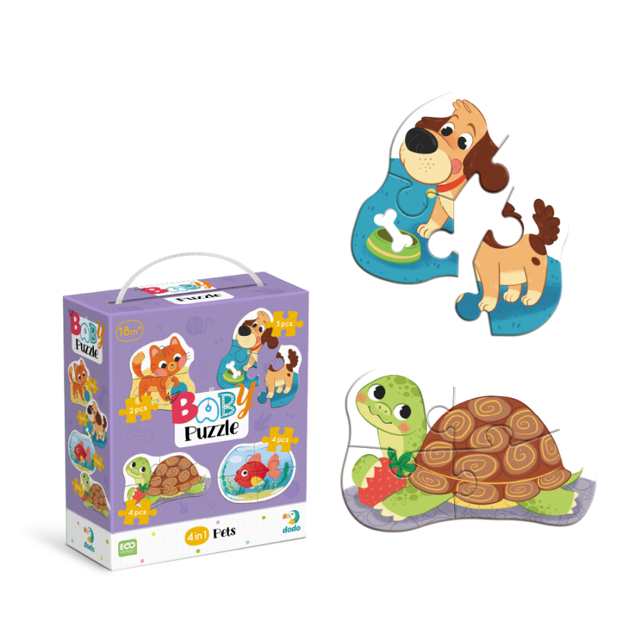 4 в 1 Baby puzzle. Домашні тварини - Зображення 2