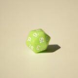 Кубик D20 – Салатний