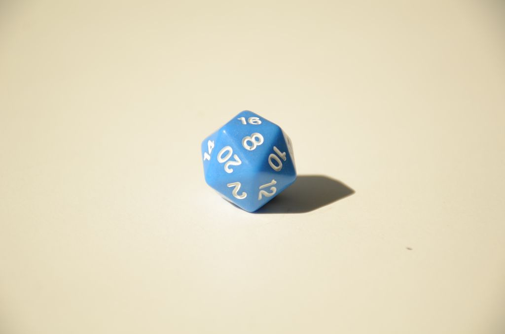 Кубик D20 – Синій