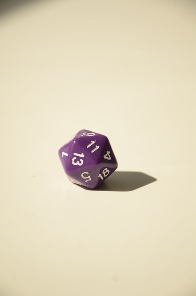 Кубик D20 – Фіолетовий - Зображення 2